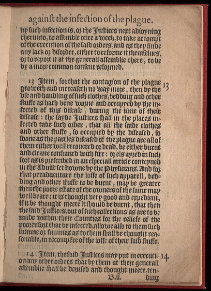 Page 1 of the Plague Book