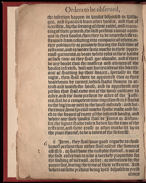 Page 1 of the Plague Book